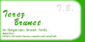 terez brunet business card
